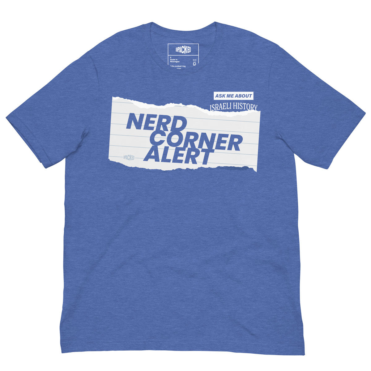 Unpacking Israeli History Nerd Club Member Tee